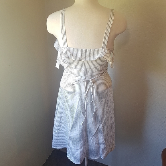 AngelEye London Cassie Cold Shoulder Button Down Dress - Picture 7 of 15